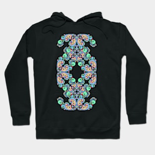 Pattern Oranmental Peacock Hoodie